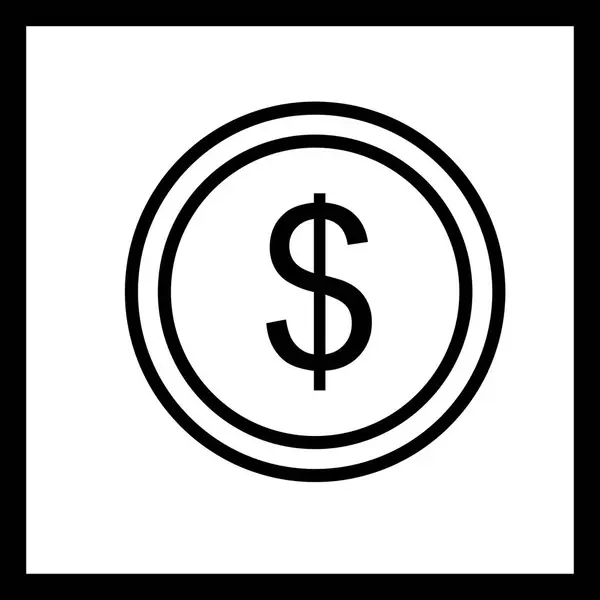 Illusztráció pénznemek ikon — Stock Fotó