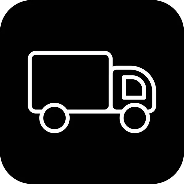 Ilustracja ikona ciężarówki — Zdjęcie stockowe