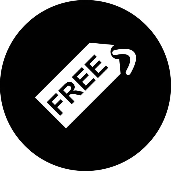Ilustração Free Tag Icon — Fotografia de Stock