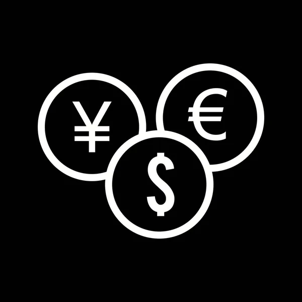 Ikon för illustration valutor — Stockfoto