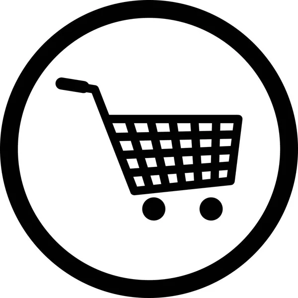 Illustration shopping cart ikonen — Stockfoto