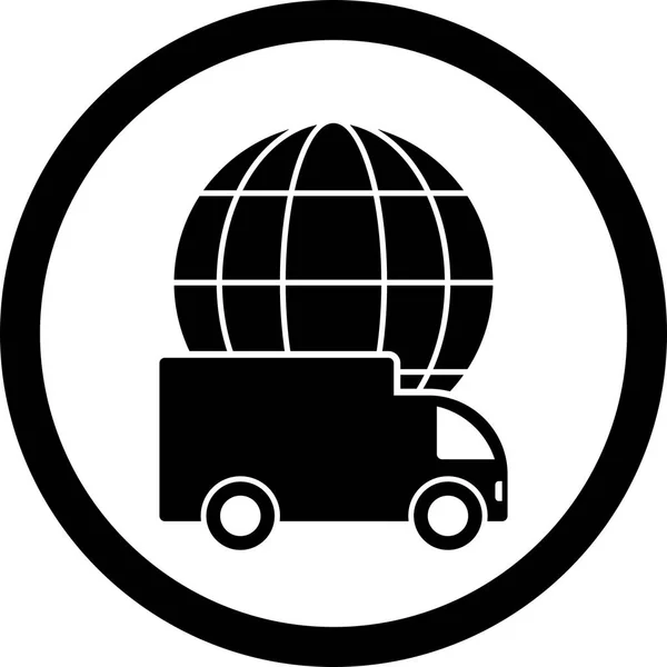 Illustration Global Delivery Icon — Stock Photo, Image
