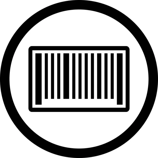 Иконка со штрих-кодом — стоковое фото