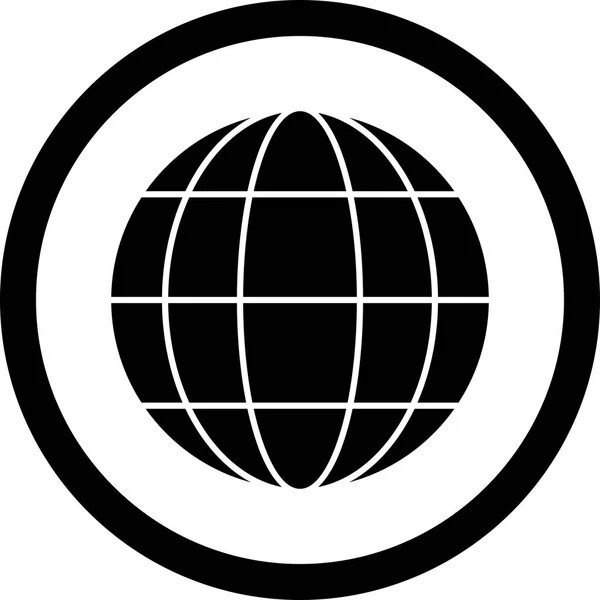 Illustratie Globe-pictogram — Stockfoto