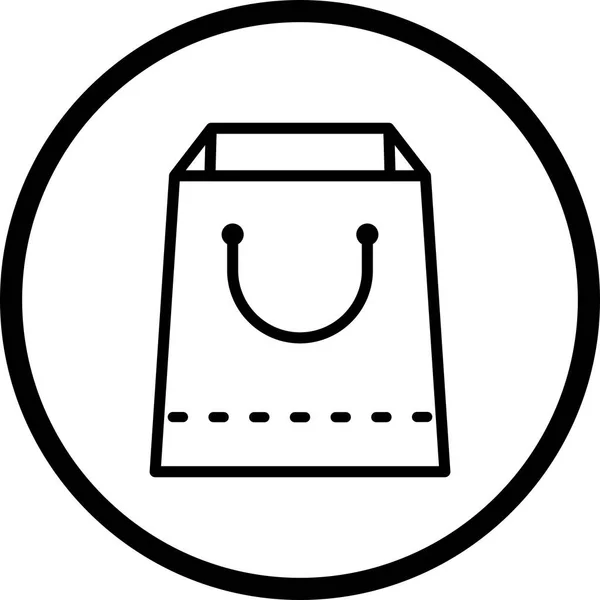 Ilustracja torba na zakupy ikona — Zdjęcie stockowe