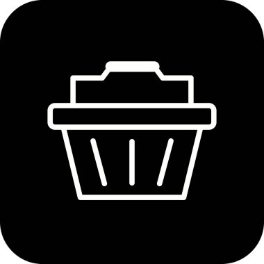 İllüstrasyon sepeti simgesi