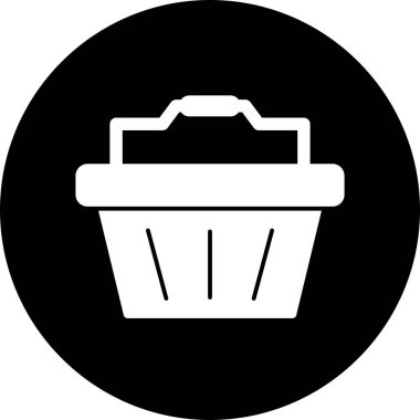 İllüstrasyon sepeti simgesi