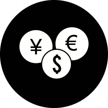 Illustration para birimleri simgesi