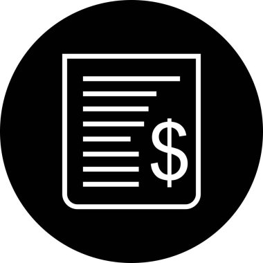 İllüstrasyon alış Irsaliyesi simgesi