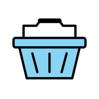 İllüstrasyon sepeti simgesi