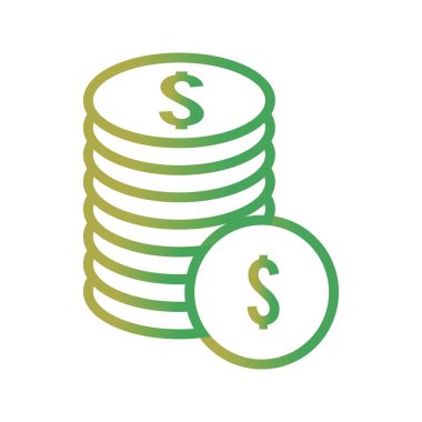 İllüstrasyon Sikkeler Simgesi