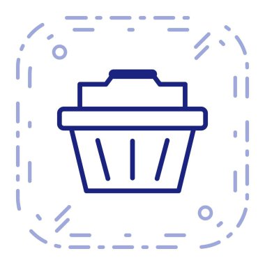 İllüstrasyon sepeti simgesi