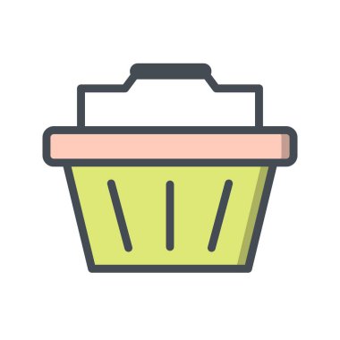 İllüstrasyon sepeti simgesi