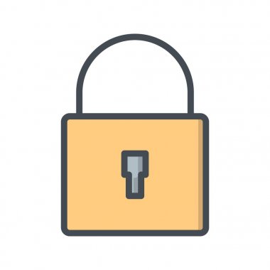 İllüstrasyon güvenlik simgesi