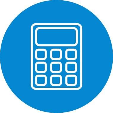 İllüstrasyon Hesap Makinesi Simgesi