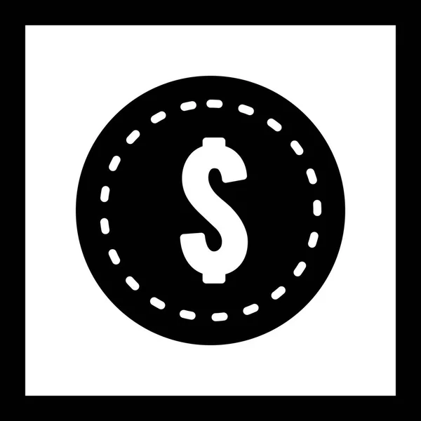 Ilustracja dolara ikona monety — Zdjęcie stockowe