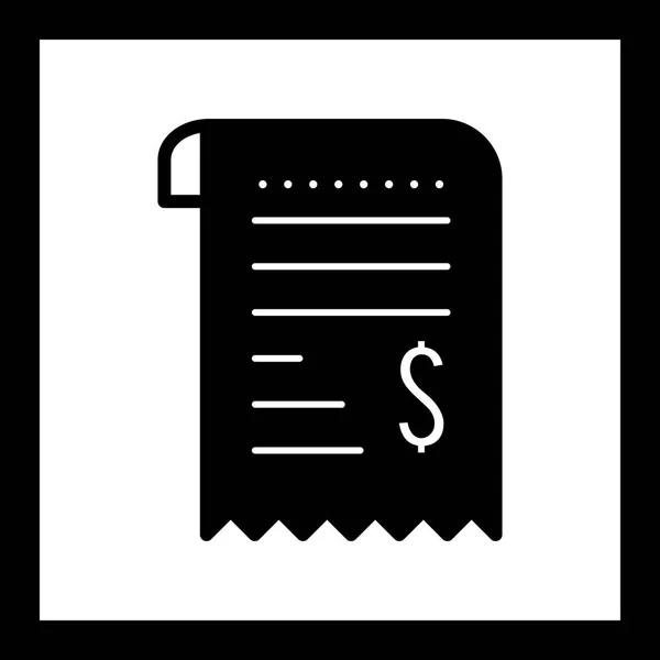 Illustration Receipt Icon — Stock Photo, Image