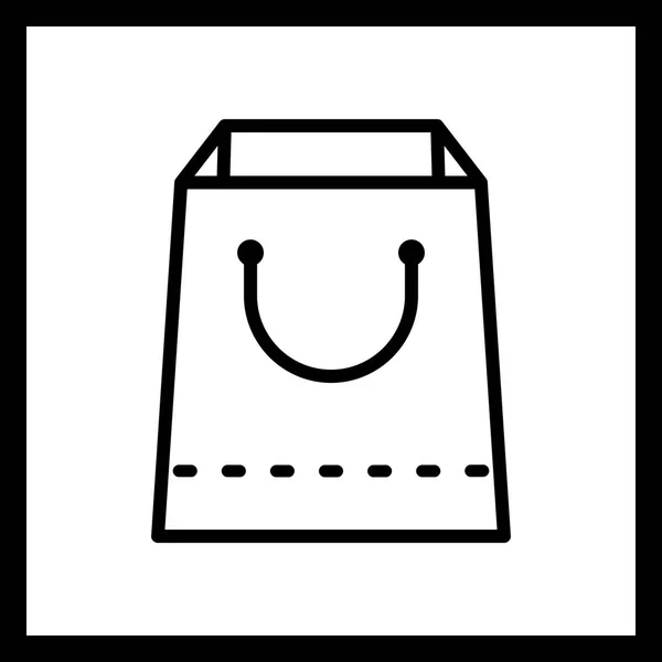 Icono de la bolsa de compras de ilustración — Foto de Stock