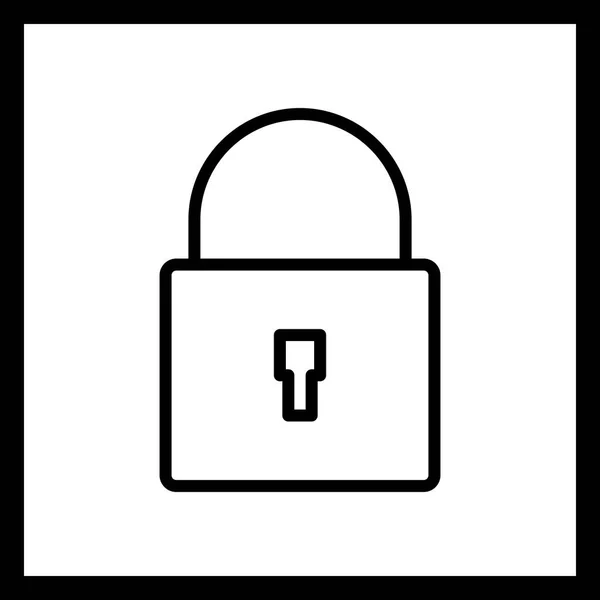 Ilustrace ikony zabezpečení — Stock fotografie