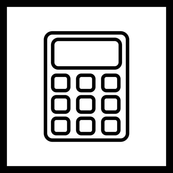 Icono de la calculadora de ilustración — Foto de Stock