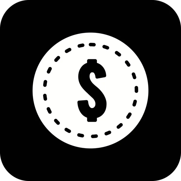 Illustrazione Dollari Icona della moneta — Foto Stock