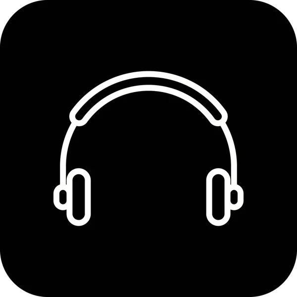 Ilustracja ikona słuchawek — Zdjęcie stockowe