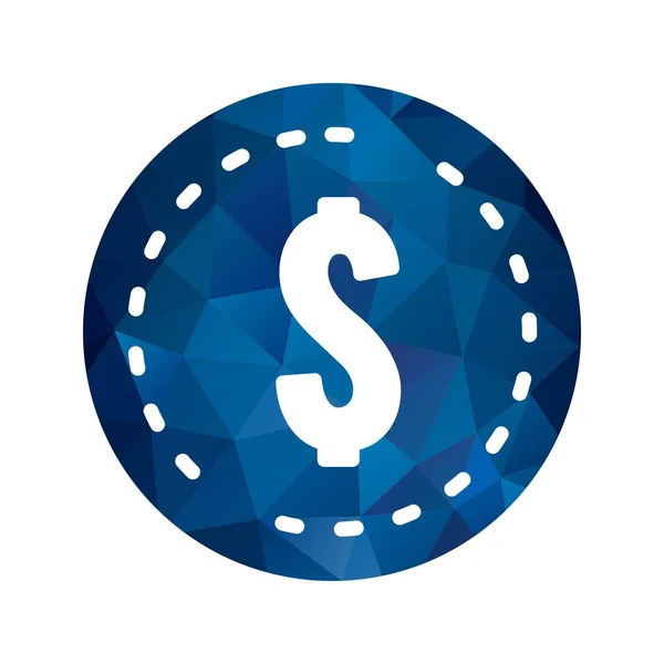 Illustratie dollars Coin icon — Stockfoto