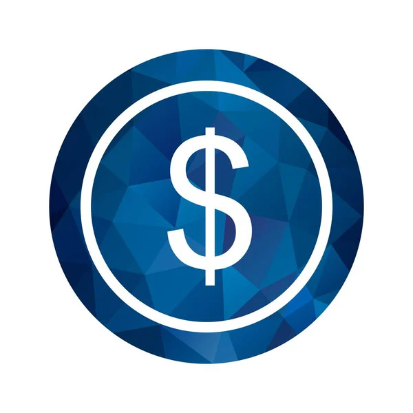 Illustratie dollars Coin icon — Stockfoto