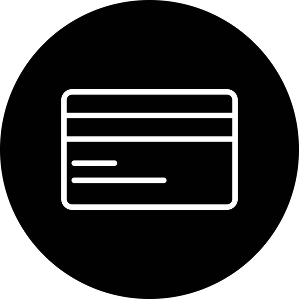Illustrazione Icona della carta di credito — Foto Stock