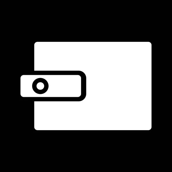 Ilustracja portfel ikona — Zdjęcie stockowe