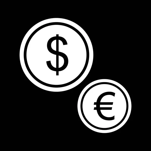 Illustration Monnaies Icône — Photo