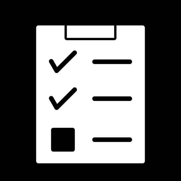 Illustration  Checklist Icon — Stock Photo, Image