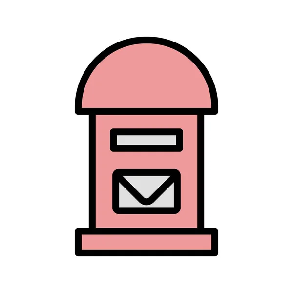 Illustration  Postbox Icon — Stock Photo, Image