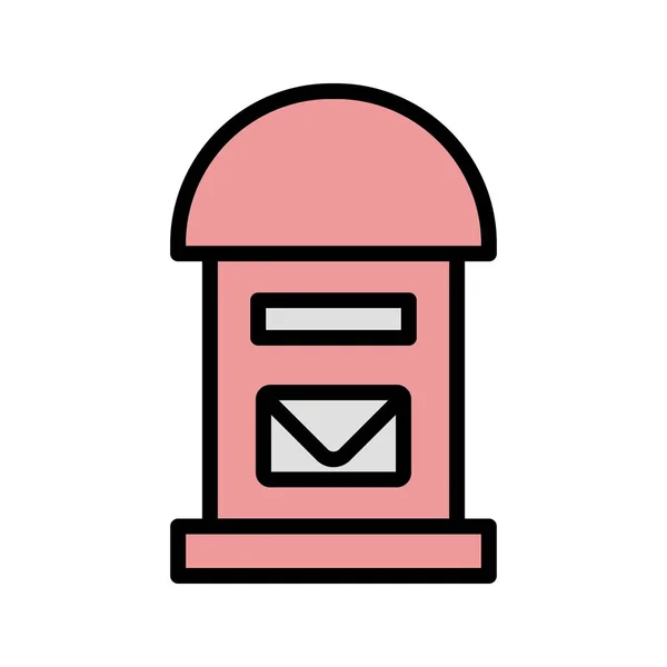 Ícone de Ilustração Postbox — Fotografia de Stock