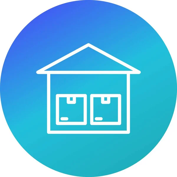 Illustration Storage Unit Icon — Stock Photo, Image