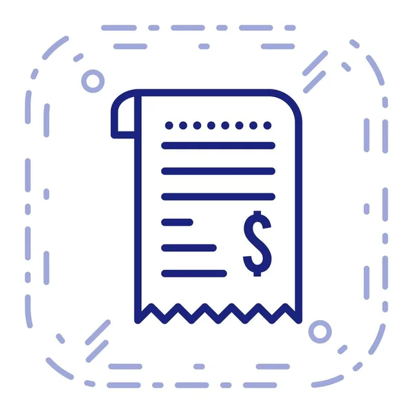 Illustration Receipt Icon — Stock Photo, Image