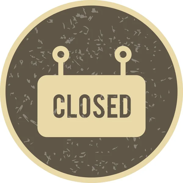 Illustration  Closed Sign Icon — Stock Photo, Image