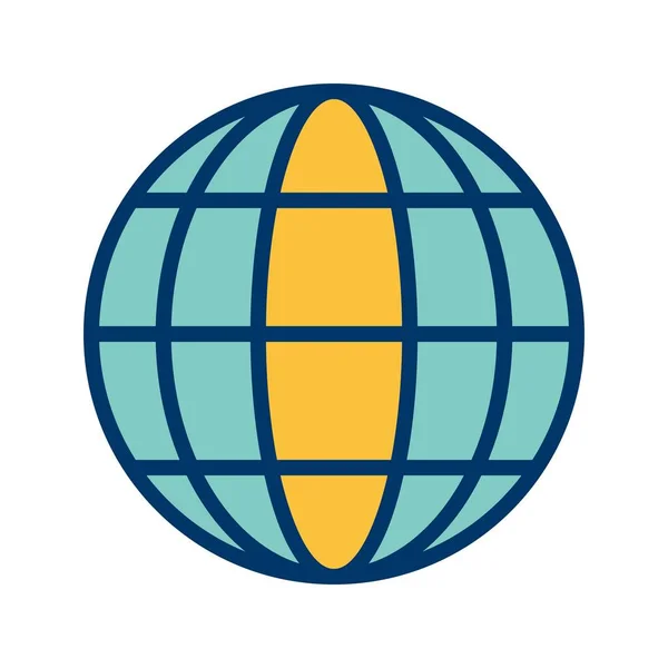 Illustratie Globe-pictogram — Stockfoto