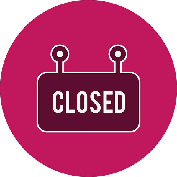 Illustration  Closed Sign Icon — Stock Photo, Image