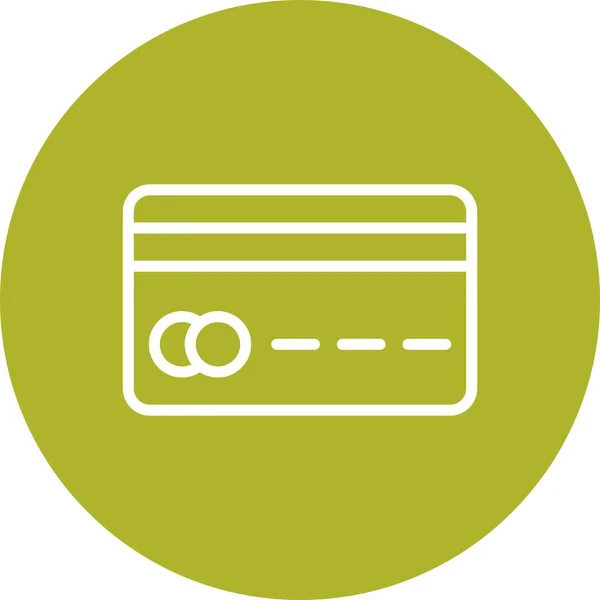 Ilustración Icono de tarjeta de crédito —  Fotos de Stock