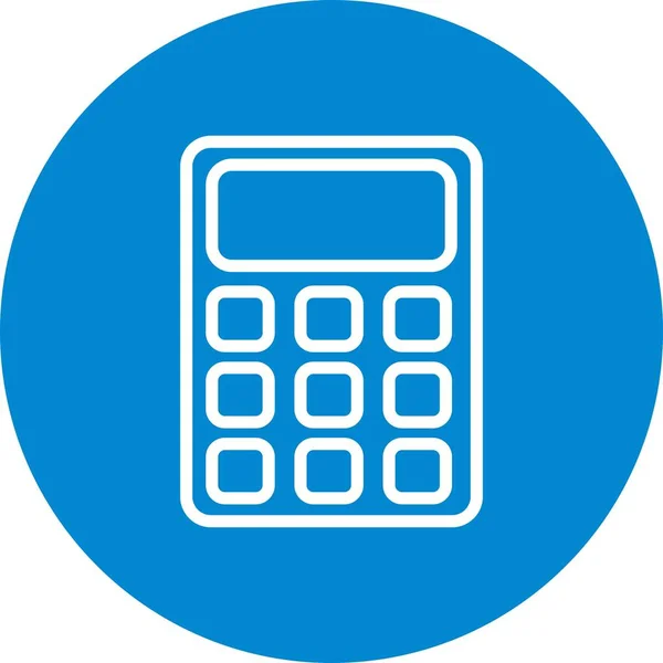 Ícone da calculadora da ilustração — Fotografia de Stock