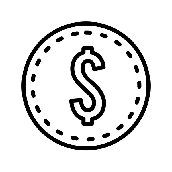 Иллюстрационная икона доллара США — стоковое фото