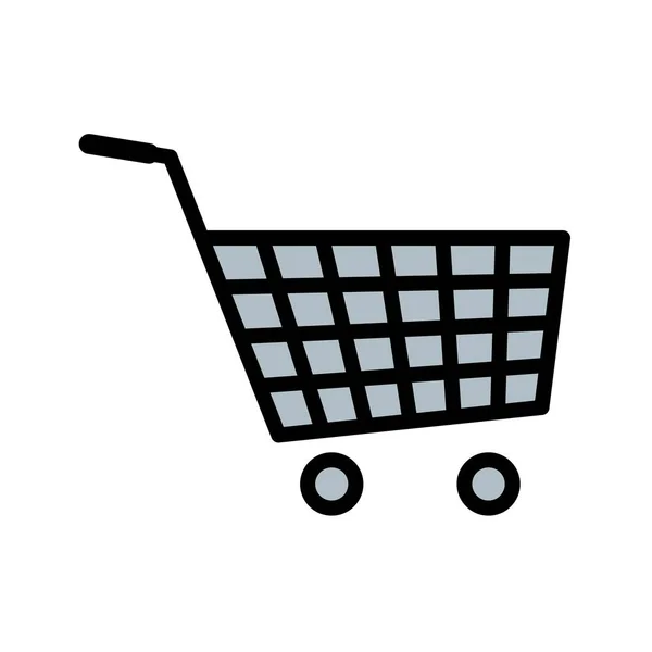 Illustration shopping cart ikonen — Stockfoto