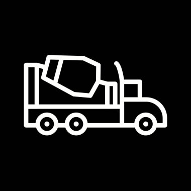 İllüstrasyon Beton Karıştırıcı Simgesi