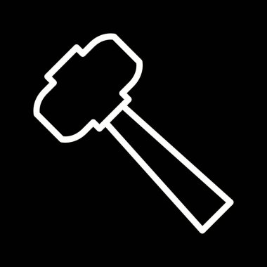 İllüstrasyon Çekiç Simgesi