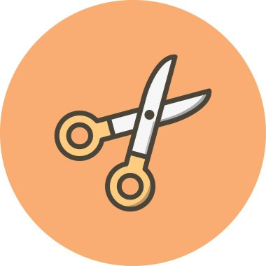 İllüstrasyon Makas Simgesi