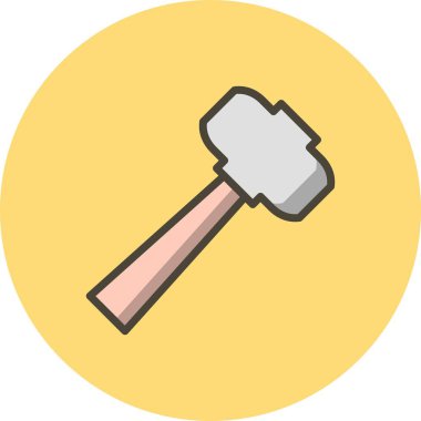 İllüstrasyon Çekiç Simgesi