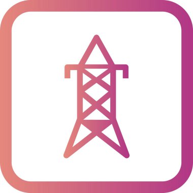 İllüstrasyon Elektrikli kule Simgesi