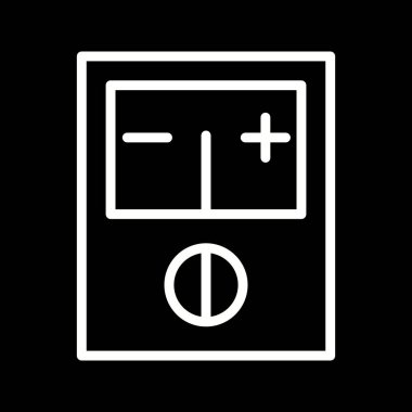 İllüstrasyon Voltmetre Simgesi