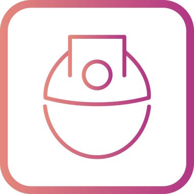 İllüstrasyon Kask Simgesi